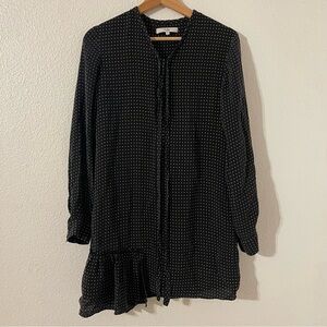 TIBI Womens Silk Dress Size 2 Black Star Pattern